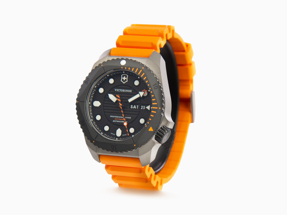 Montre Automatique Victorinox Dive Pro, Titane, Noir, 43 mm, 30 atm, V241996