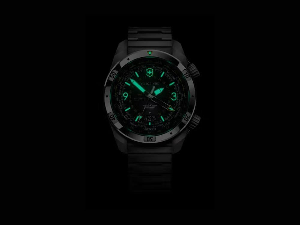 Montre Automatique Victorinox Air Pro, Acier Inoxydable 316L, Noir, V242004