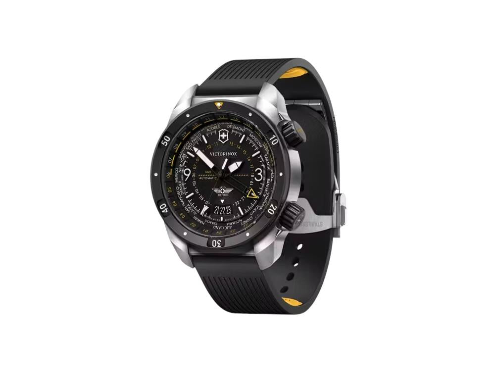 Montre Automatique Victorinox Air Pro, Acier Inoxydable, Noir, 43 mm,V242005
