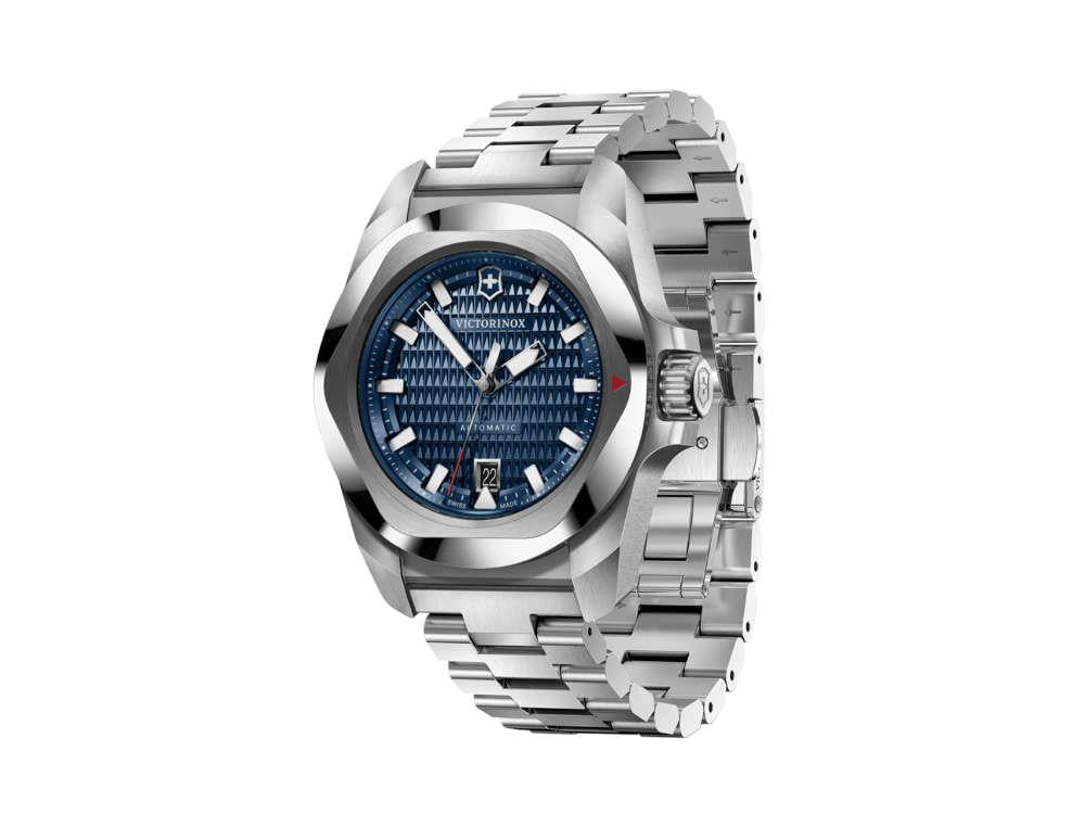 Montre Automatique Victorinox I.N.O.X., Bleu, 41 mm, 20 atm, Jour, V242020