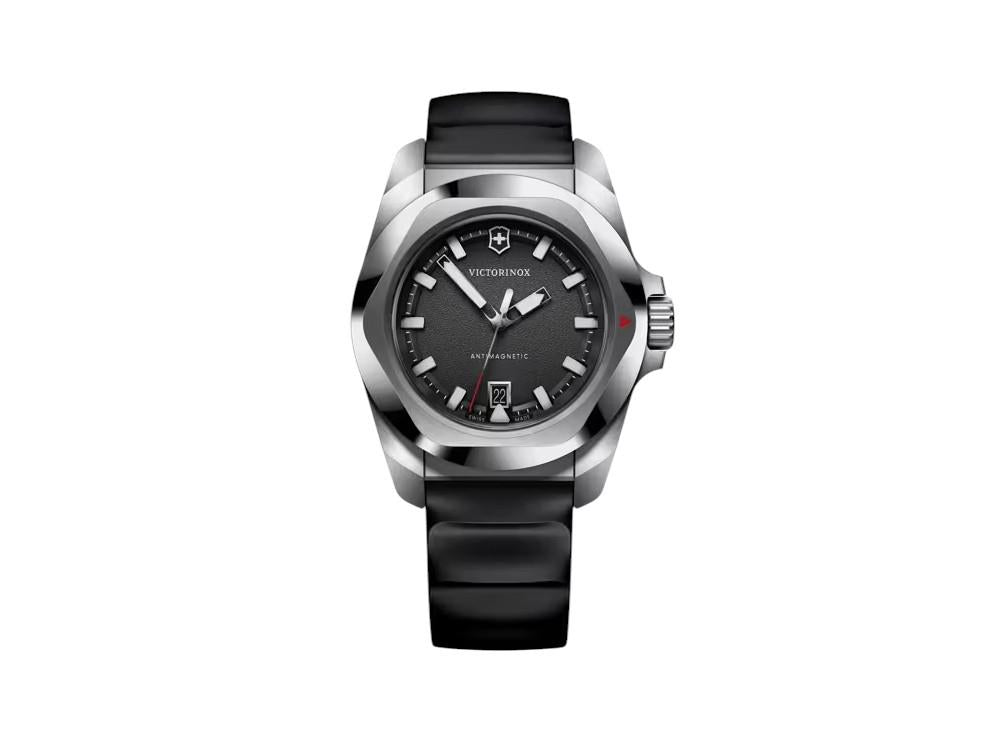 Montre à Quartz Victorinox I.N.O.X., Acier Inoxydable 316L, Noir, 41 mm, V242028