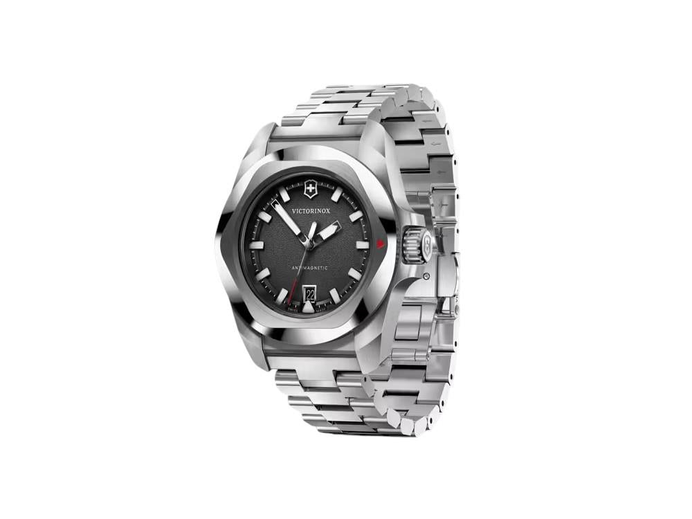 Montre à Quartz Victorinox I.N.O.X., Acier Inoxydable 316L, Noir, 41 mm, V242030