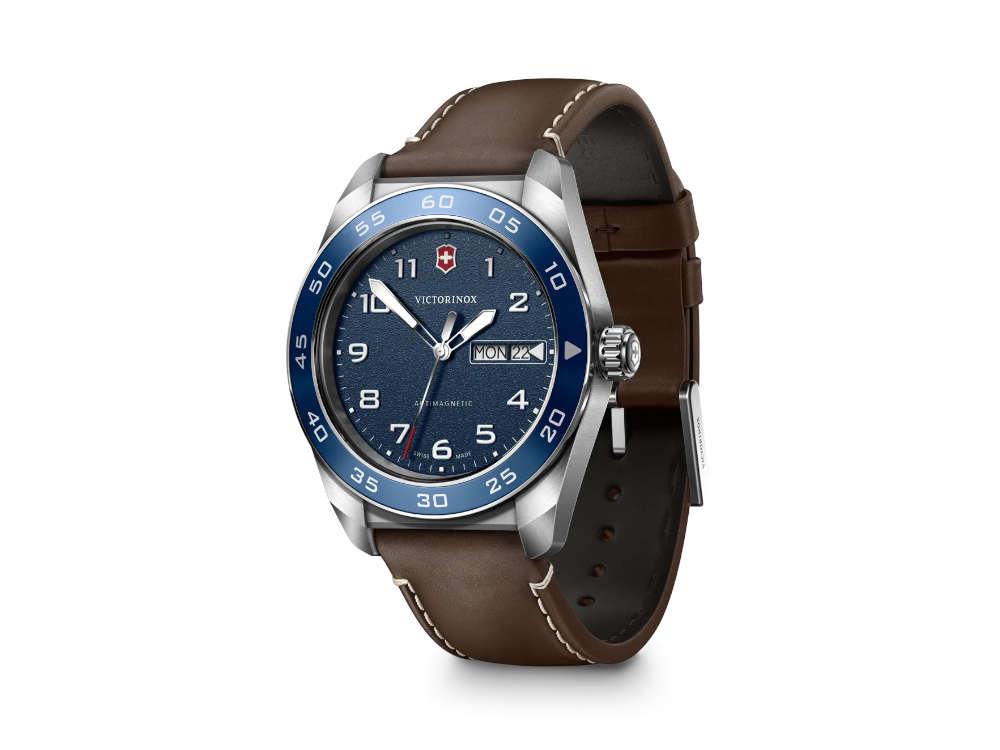 Montre à Quartz Victorinox Swiss Army, Acier Inoxydable, Bleu, 42 mm, V242040
