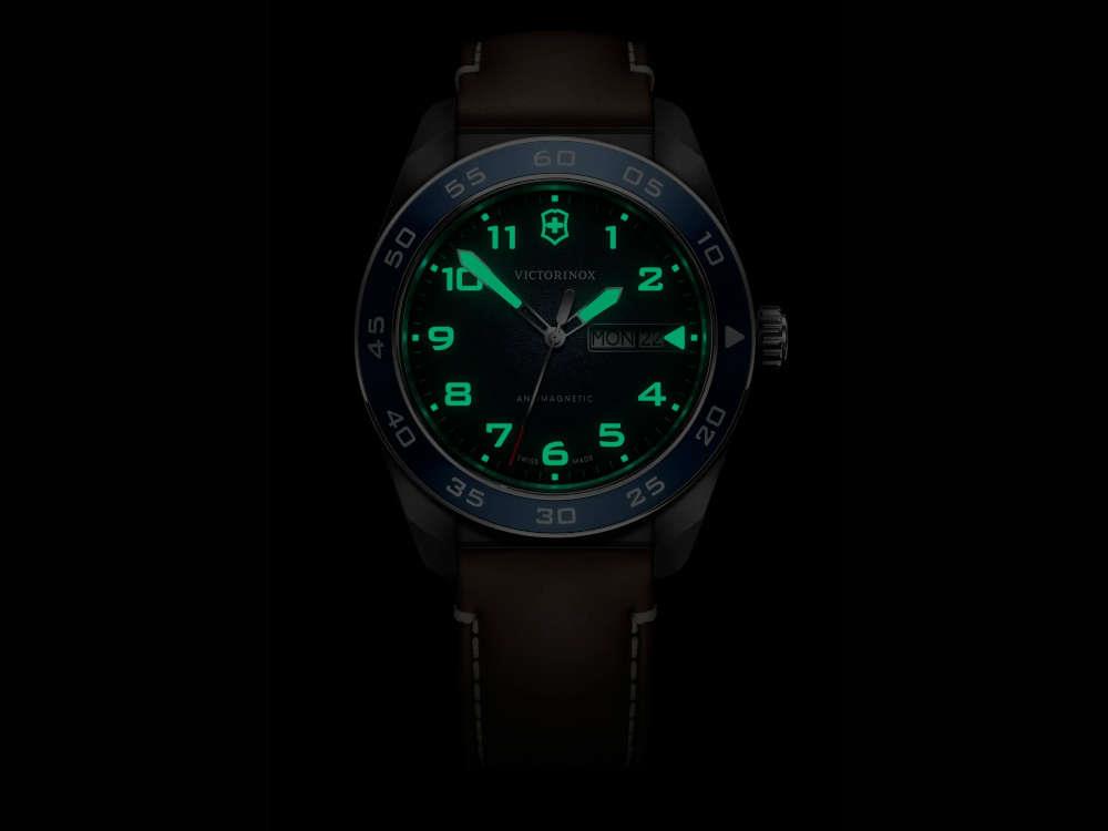 Montre à Quartz Victorinox Swiss Army, Acier Inoxydable, Bleu, 42 mm, V242040