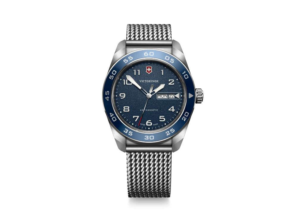 Montre à Quartz Victorinox Swiss Army, Acier Inoxydable, Bleu, 42 mm, V242042