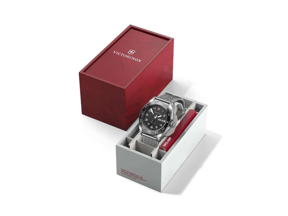 Montre à Quartz Victorinox Swiss Army, Acier Inoxydable, Noir, 42 mm, V242043