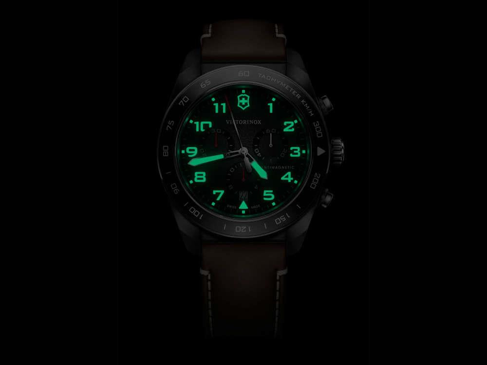 Montre à Quartz Victorinox Swiss Army, Noir, 42 mm, Chronographe, V242046