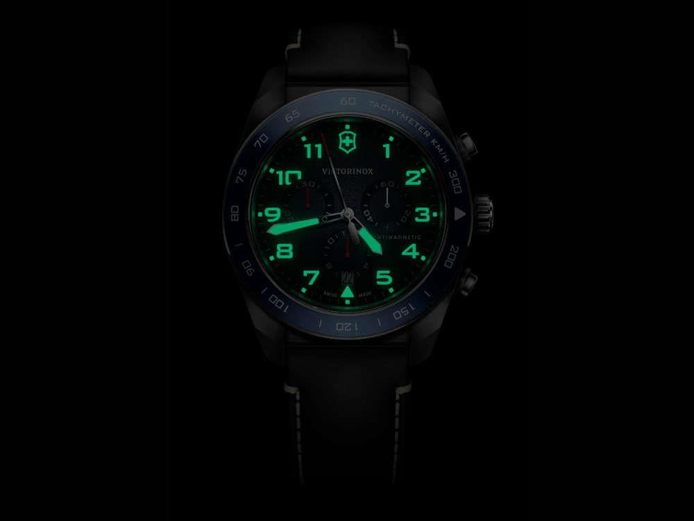 Montre à Quartz Victorinox Swiss Army, Bleu, 42 mm, Chronographe, V242047