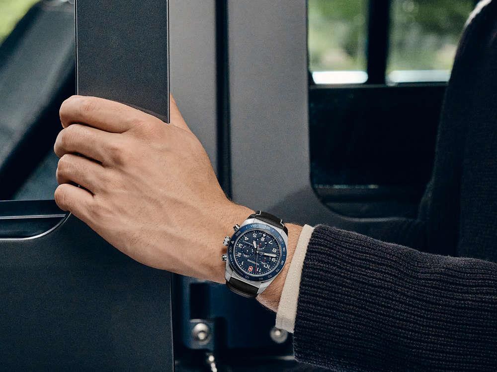 Montre à Quartz Victorinox Swiss Army, Bleu, 42 mm, Chronographe, V242047