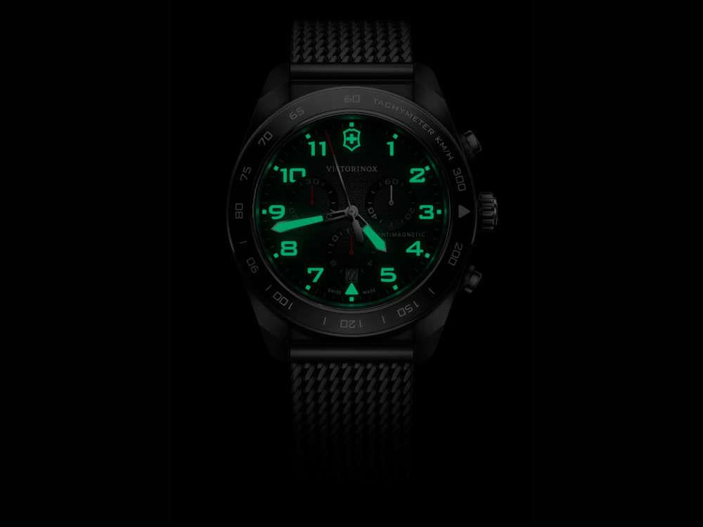 Montre à Quartz Victorinox Swiss Army, Noir, 42 mm, Chronographe, V242048