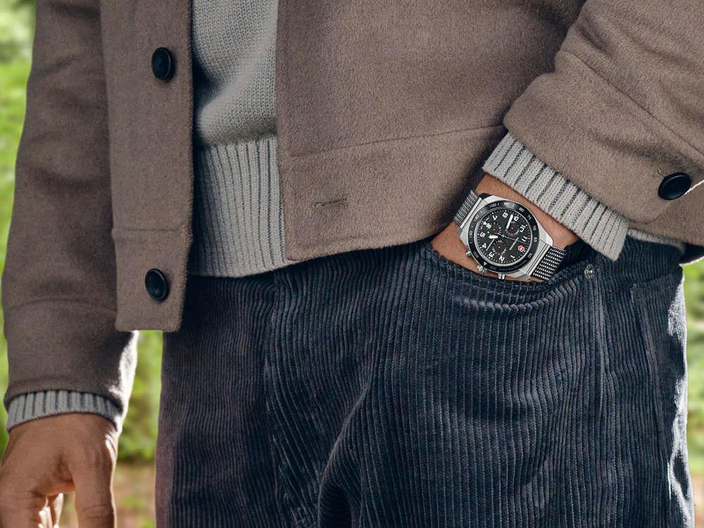 Montre à Quartz Victorinox Swiss Army, Noir, 42 mm, Chronographe, V242048