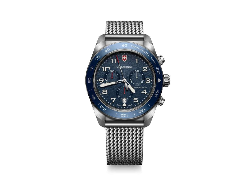 Montre à Quartz Victorinox Swiss Army, Bleu, 42 mm, Chronographe, V242049
