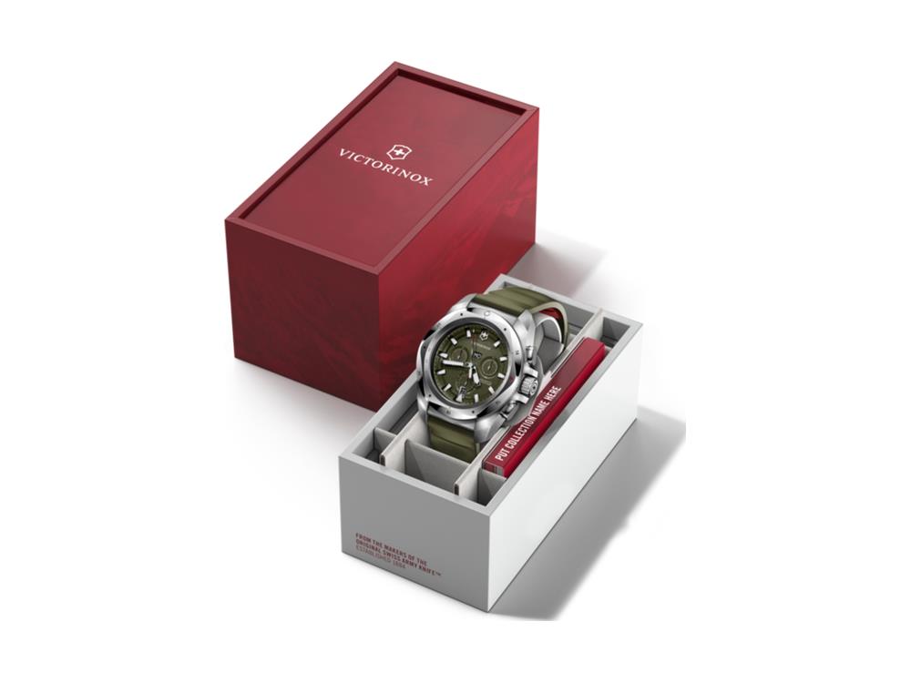 Montre à Quartz Victorinox I.N.O.X Chrono, Vert, 43 mm, V242081