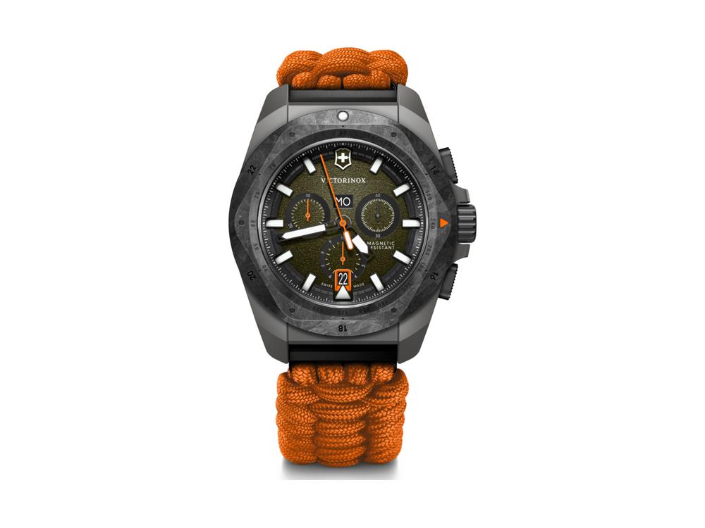 Montre à Quartz Victorinox I.N.O.X. Chrono Titane, Vert, 43 mm, V242083.1