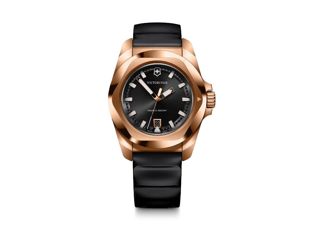 Montre à Quartz Victorinox I.N.O.X., PVD Or Rose, Noir, 41 mm, V242089