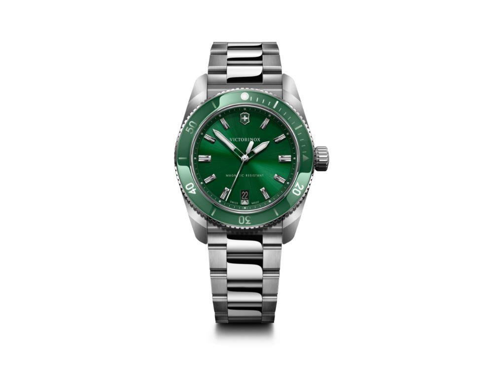Montre à Quartz Victorinox Maverick, Acier Inoxydable 316L, Vert, 39 mm, V242096