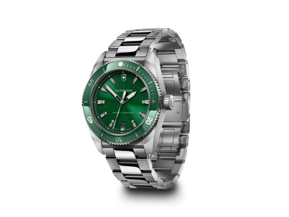 Montre à Quartz Victorinox Maverick, Acier Inoxydable 316L, Vert, 39 mm, V242096