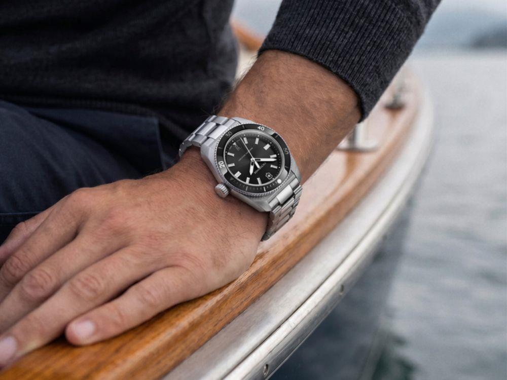 Montre à Quartz Victorinox Maverick, Acier Inoxydable 316L, Noir, 39 mm, V242097