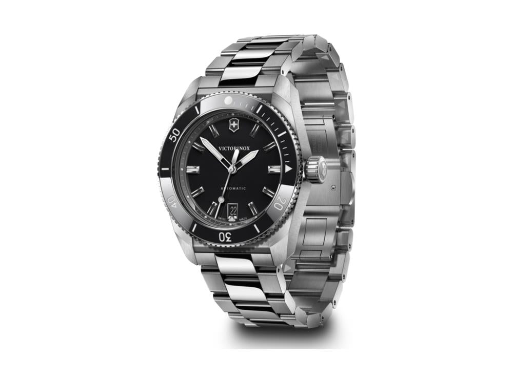Montre Automatique Victorinox Maverick, Acier Inoxydable 316L, Noir, V242105