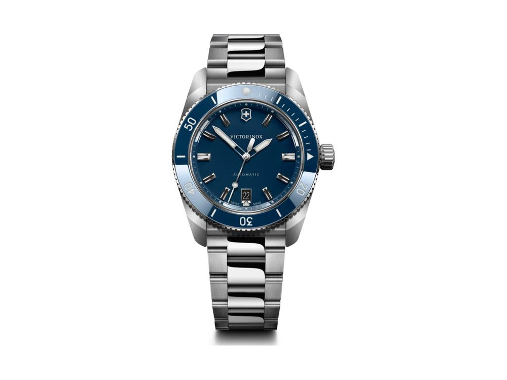 Montre Automatique Victorinox Maverick, Acier Inoxydable, Bleu, 39 mm, V242106
