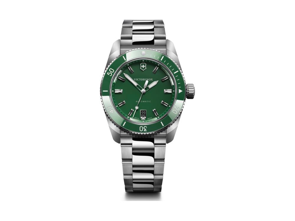 Montre Automatique Victorinox Maverick, Acier Inoxydable 316L, Vert, V242107