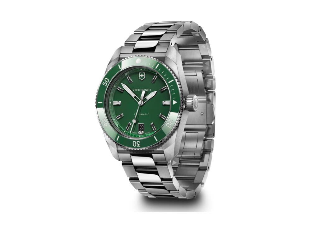 Montre Automatique Victorinox Maverick, Acier Inoxydable 316L, Vert, V242107