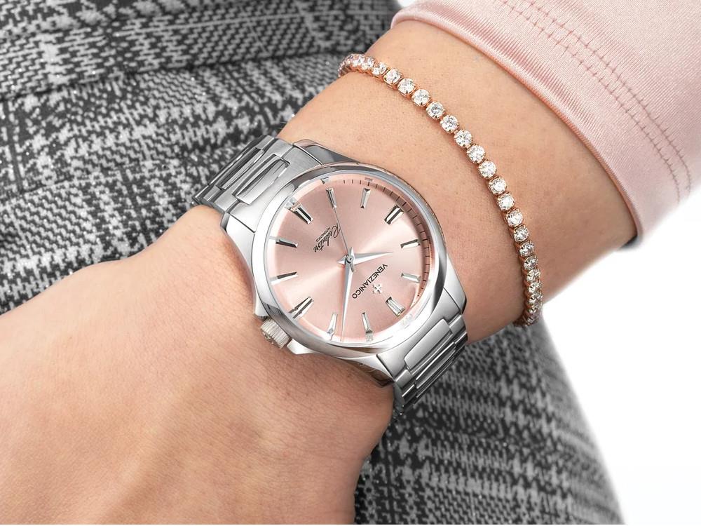 Montre Automatique Venezianico Redentore, 36 mm, Rosa, 1121503C