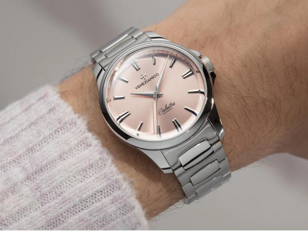 Montre Automatique Venezianico Redentore, 36 mm, Rosa, 1121503C
