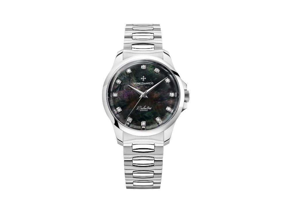 Montre Automatique Venezianico Redentore Diamond, 36 mm, Noir, 1121521C