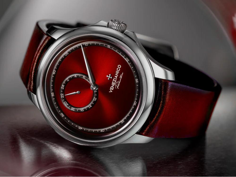 Montre Automatique Venezianico Redentore Enigma, 40 mm, Rouge, 1221573