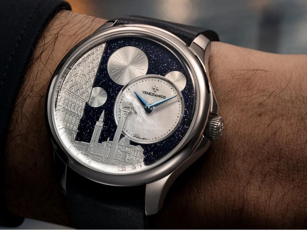 Montre Automatique Venezianico Redentore Bellanotte, 40 mm, Noir, 1221575