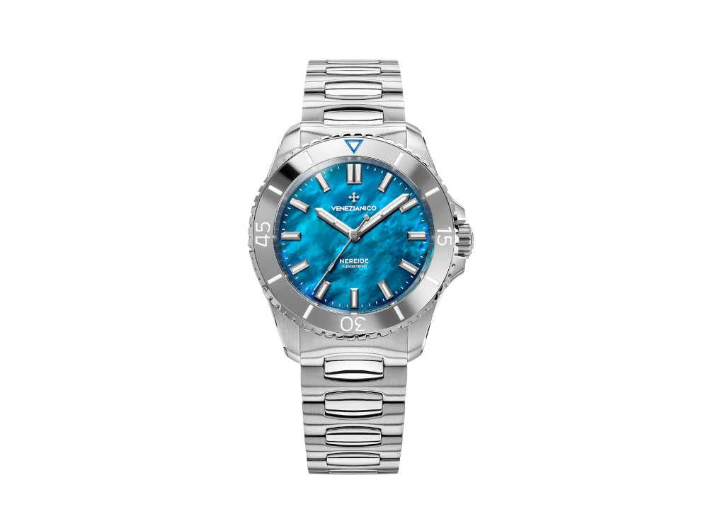 Montre Automatique Venezianico Nereide Tungsteno, 39 mm, Bleu, 3121541C