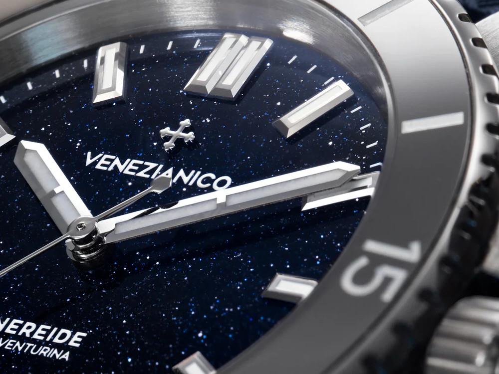 Montre Automatique Venezianico Nereide Avventurina 39 mm, Bleu, 3121551
