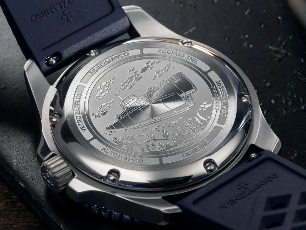 Montre Automatique Venezianico Nereide Avventurina 39 mm, Bleu, 3121551