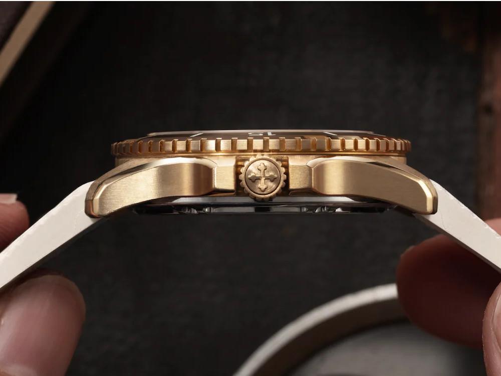 Montre Automatique Venezianico Nereide Bronzo 39 mm, Blanc, 3121556