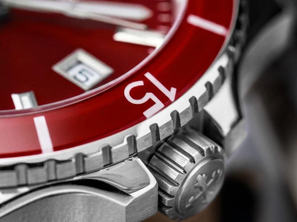 Montre Automatique Venezianico Nereide, 42 mm, Bordeaux, 3321513C