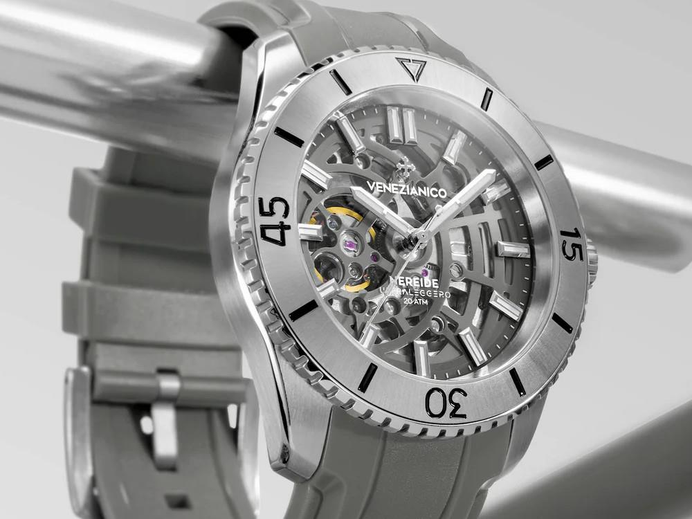 Montre Automatique Venezianico Nereide Ultraleggero, 42 mm, Gris, 3921508