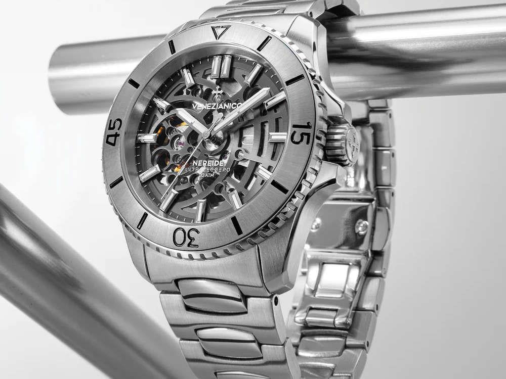 Montre Automatique Venezianico Nereide Ultraleggero 42 mm, Gris, 3921508C