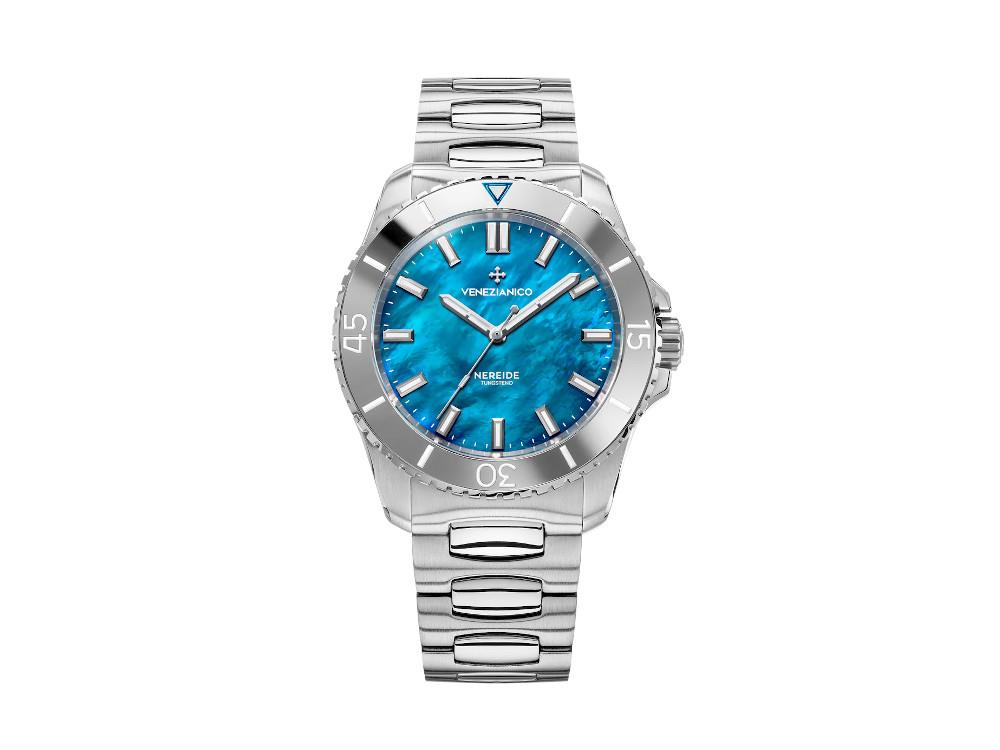 Montre Automatique Venezianico Nereide Tungsteno 42 mm, Bleu, 3921541C