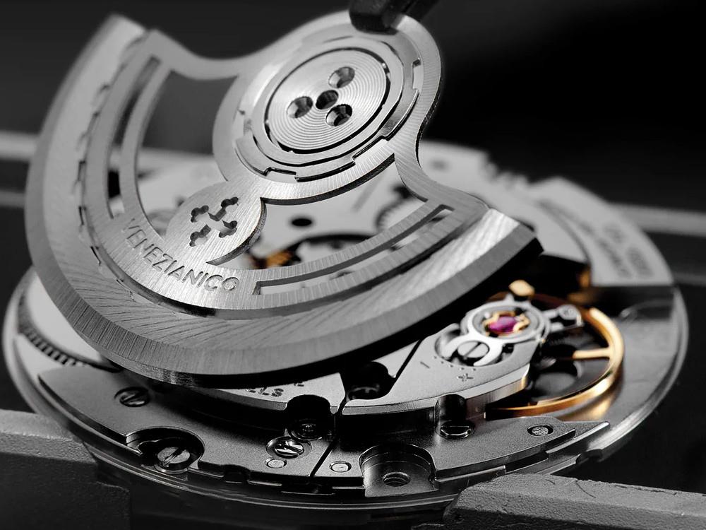 Montre Automatique Venezianico Nereide GMT Ceratung™, 42 mm, Noir, 4521500S