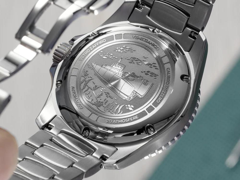 Montre Automatique Venezianico Nereide Ceramica, 42 mm, Noir, 4521530C