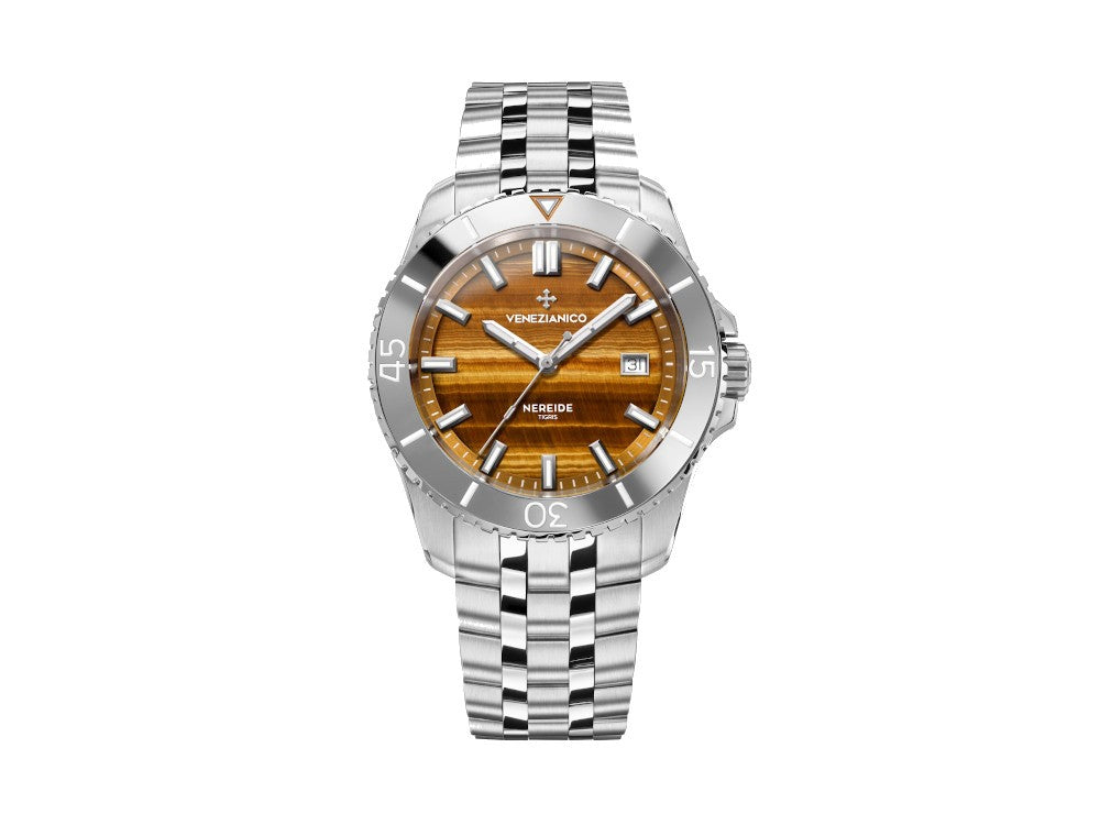 Montre Automatique Venezianico Nereide Tigris, 42 mm, Marron, 4521543S