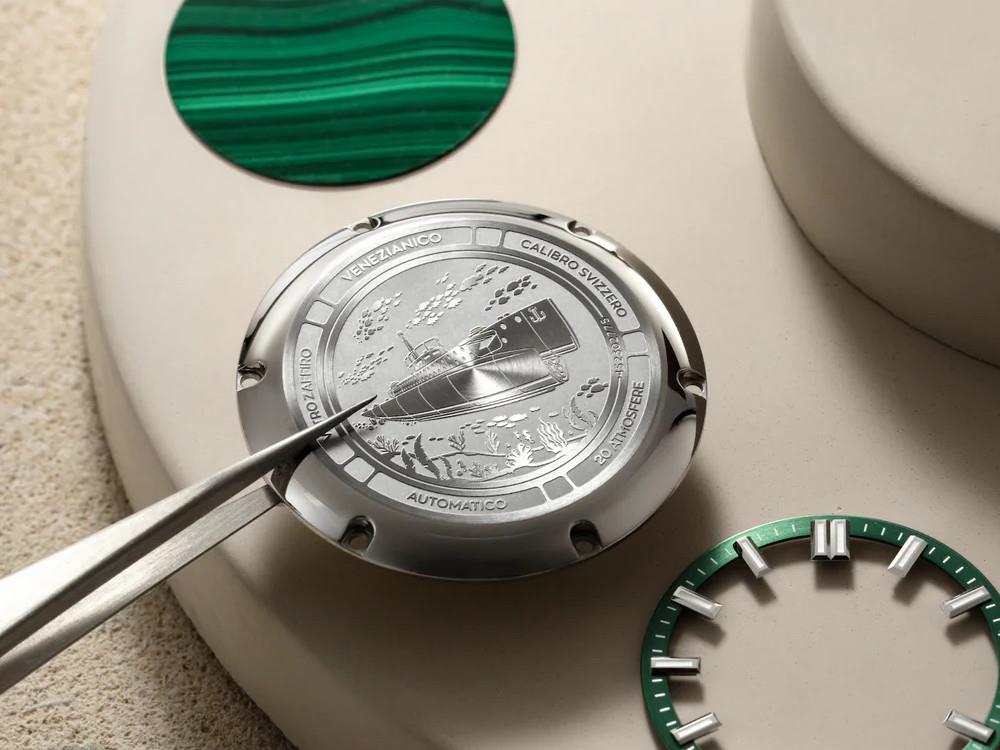 Montre Automatique Venezianico Nereide Malaquita, 42 mm, Vert, 4521544S