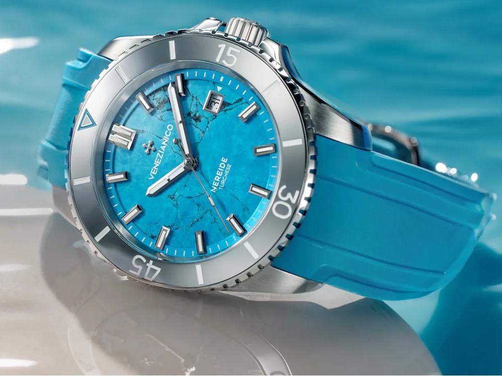 Montre Automatique Venezianico Nereide Turchese, 42 mm, Turquoise, 4521547