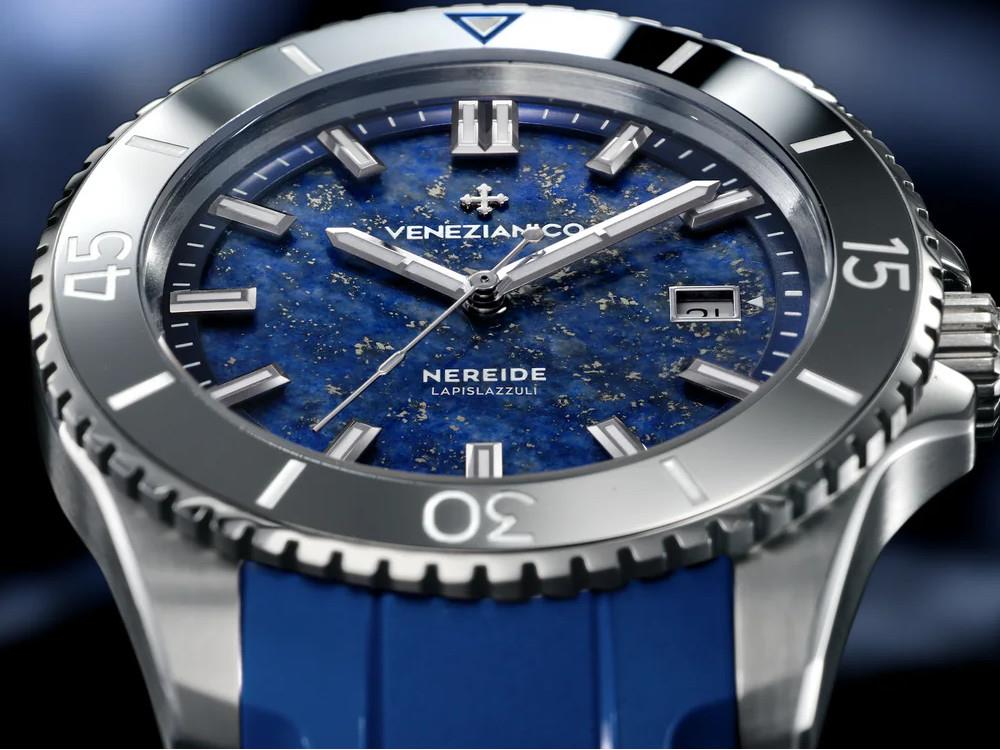 Montre Automatique Venezianico Nereide Lapislazzuli, 42 mm, Bleu, 4521548