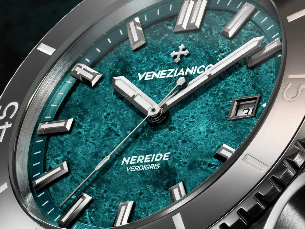 Montre Automatique Venezianico Nereide Verdigris 42 mm, Turquoise, 4521549