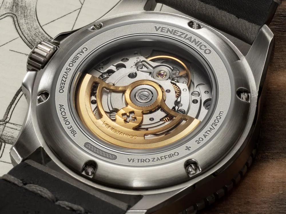 Montre Automatique Venezianico Nereide Damasco, 42 mm, Gris, 4521565