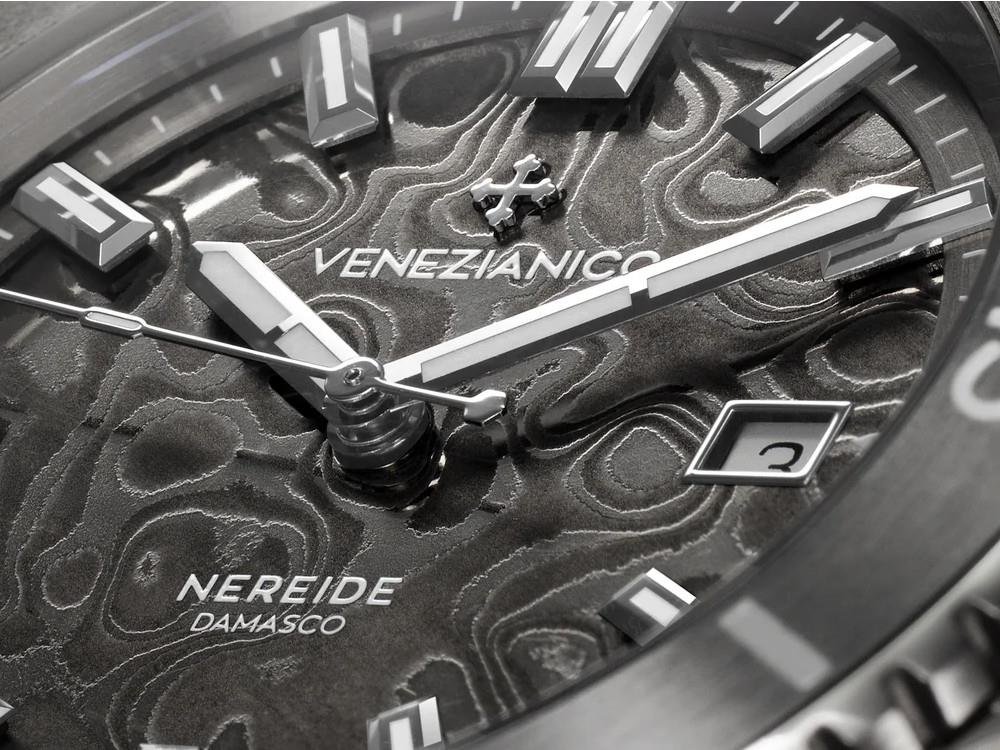 Montre Automatique Venezianico Nereide Damasco, 42 mm, Gris, 4521565