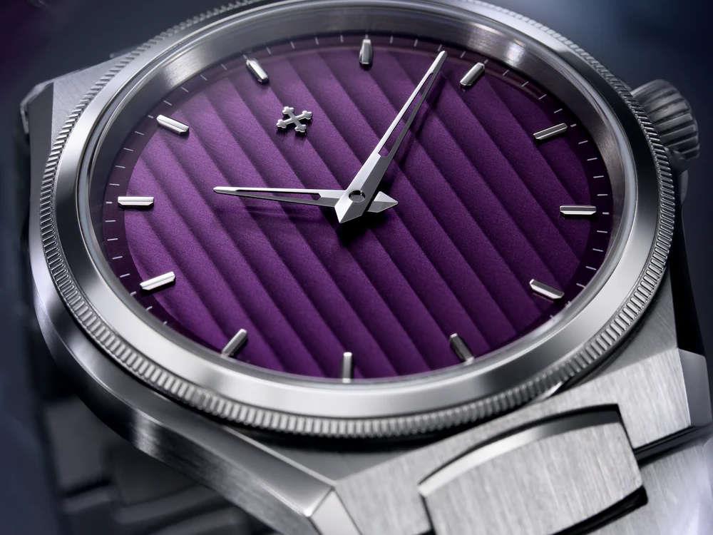 Montre Automatique Venezianico Arsenale, 40 mm, violet, 6221501C