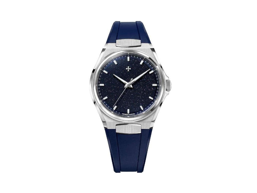 Montre Automatique Venezianico Arsenale Avventurina, 40 mm, Bleu, 6221550